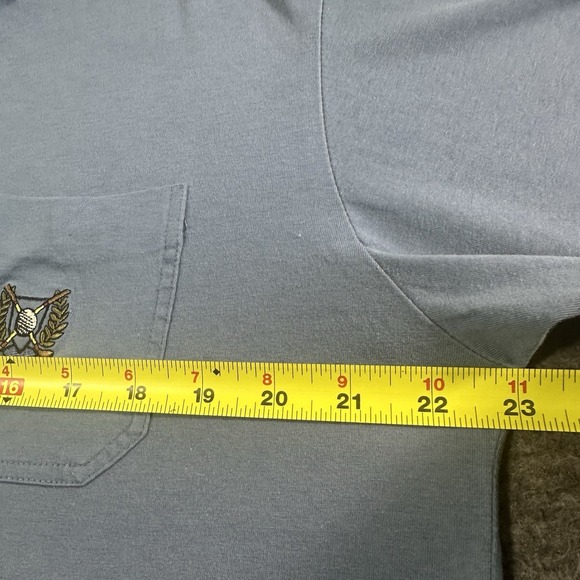 John Ashford Golf Polo Mens Size Large Shirt Blue Cold‎ Club Embroidery Pocket - Picture 5 of 6